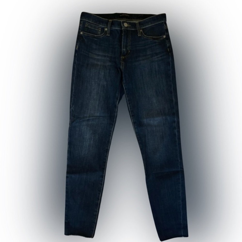 Banana Republic Mid Rise Skinny - 27 navy , cotton spandex